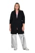 Long-Blazer, Komfort Fit, 3/4-Ärmel mit gerafftem Abschluss