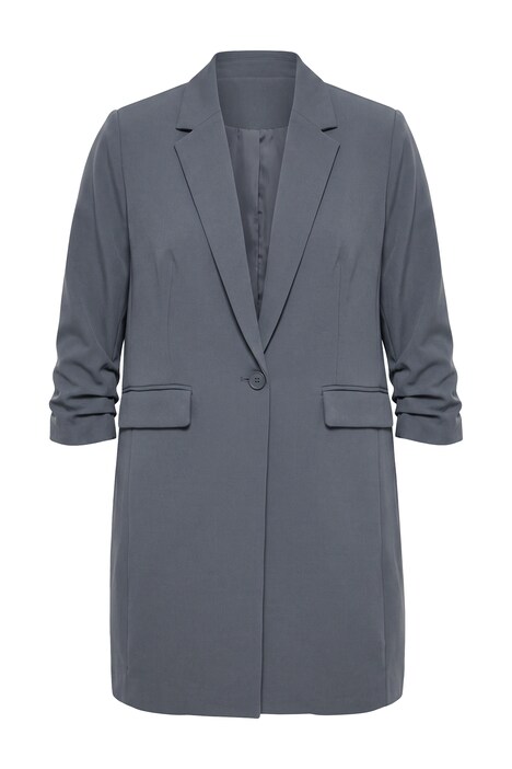 Long-Blazer, Komfort Fit, 3/4-Ärmel mit gerafftem Abschluss