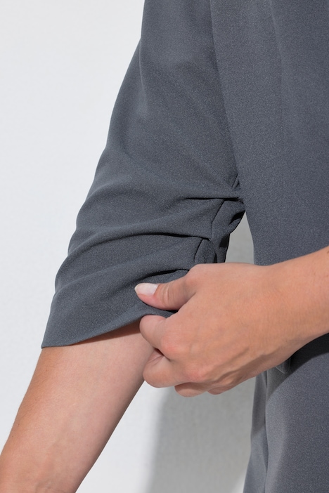 Long-Blazer, Komfort Fit, 3/4-Ärmel mit gerafftem Abschluss