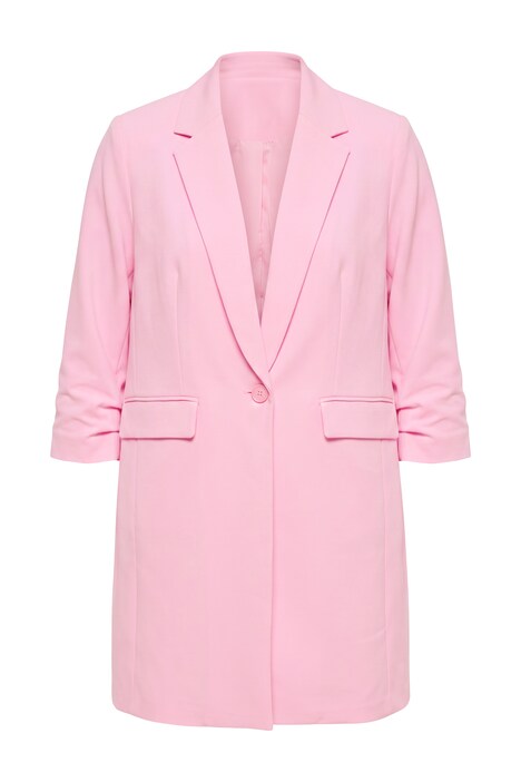 Long-Blazer, Komfort Fit, 3/4-Ärmel mit gerafftem Abschluss