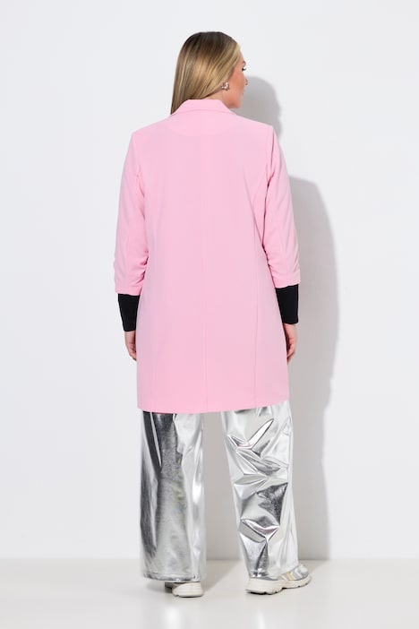 Long-Blazer, Komfort Fit, 3/4-Ärmel mit gerafftem Abschluss