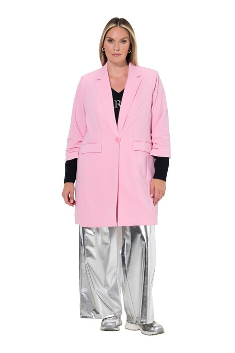 Long-Blazer, Komfort Fit, 3/4-Ärmel mit gerafftem Abschluss