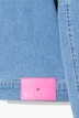 Jeansbluse, oversized, schulterfrei, Langarm