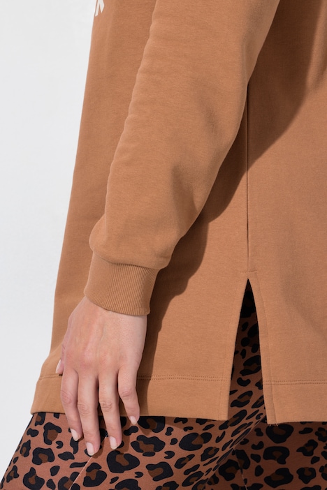 Genser, løs passform, sneakers med leopardmønster