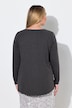 Langarmshirt, A-Linie, Pailletten-Schriftzug
