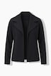 Biker-Sweatjacke, Komfort Fit, offene Form, Reverskragen