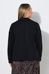 Biker-Sweatjacke, Komfort Fit, offene Form, Reverskragen