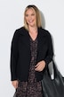 Biker-Sweatjacke, Komfort Fit, offene Form, Reverskragen