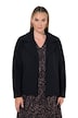 Biker-Sweatjacke, Komfort Fit, offene Form, Reverskragen