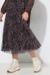 Maxi-Meshkleid, A-Linie, V-Ausschnitt, Saumvolant
