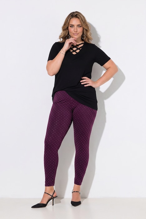 Thermo-Leggings mit Glitzersteinchen