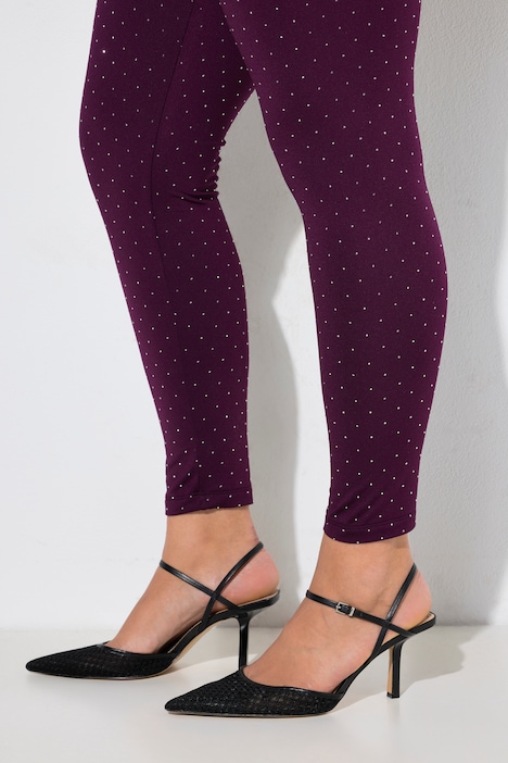 Thermo-Leggings mit Glitzersteinchen