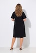 Jerseykleid, Slim Shape, Drapierung mit Metallicspange