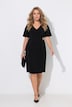 Jerseykleid, Slim Shape, Drapierung mit Metallicspange