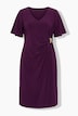 Jerseykleid, Slim Shape, Drapierung mit Metallicspange