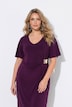 Jerseykleid, Slim Shape, Drapierung mit Metallicspange