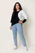Boyfriend-Jeans, Boyfriend-Fit, Zierperlen, 5-Pocket