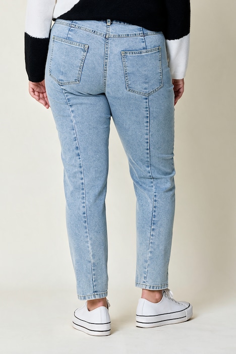 Boyfriend-Jeans, Boyfriend-Fit, Zierperlen, 5-Pocket