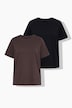 T-Shirts, 2er-Pack, Regular Fit, Halbarm
