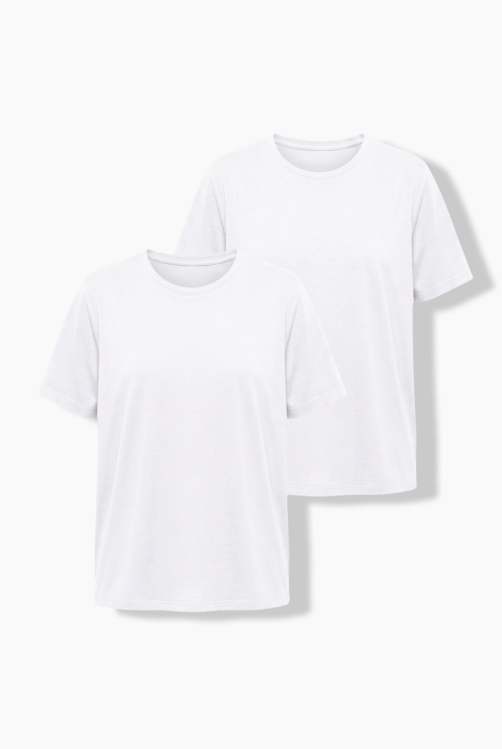T-Shirts, 2er-Pack, Regular Fit, Halbarm