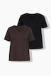 T-Shirts, 2er-Pack, Regular Fit, Halbarm