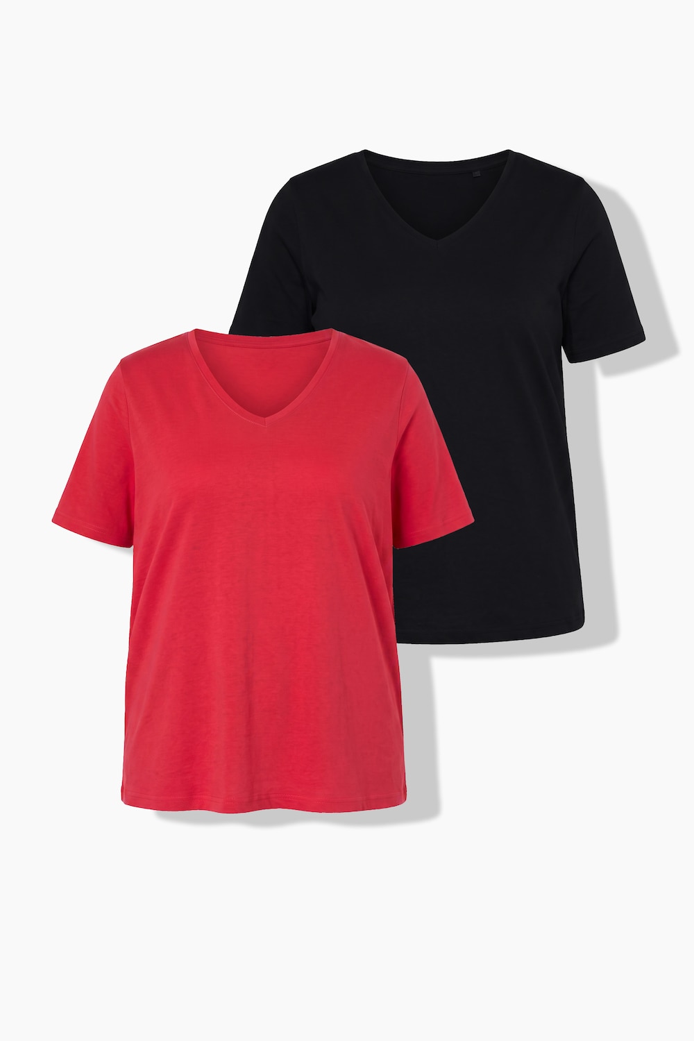 T-Shirts, 2er-Pack, Regular Fit, Halbarm