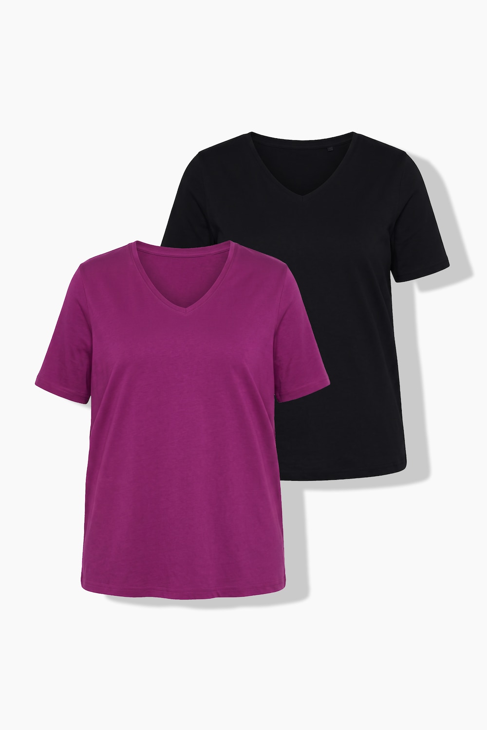T-Shirts, 2er-Pack, Regular Fit, Halbarm