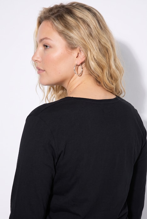 Longsleeve, T-shirts, set van 2, V-hals, lange mouwen
