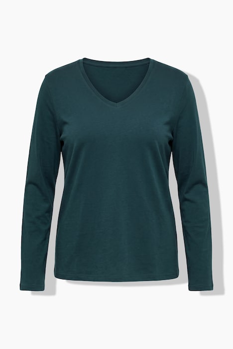 Longsleeve, T-shirts, set van 2, V-hals, lange mouwen