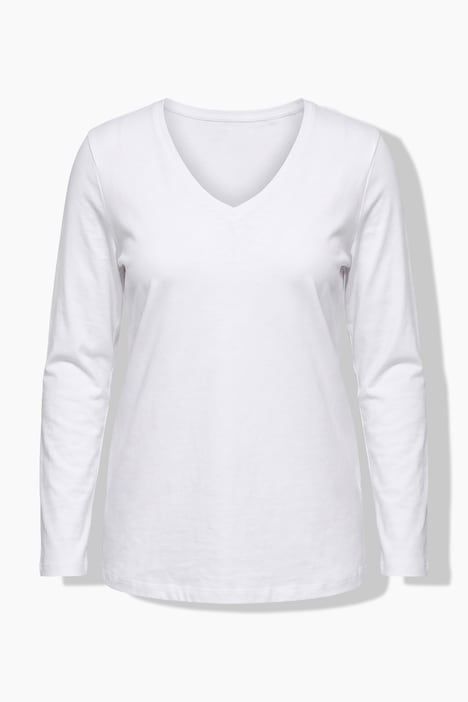 Longsleeve, T-shirts, set van 2, V-hals, lange mouwen
