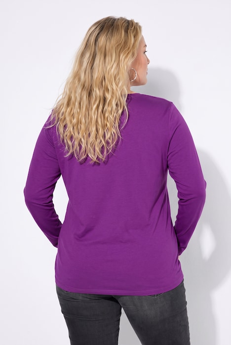 Longsleeve, T-shirts, set van 2, V-hals, lange mouwen
