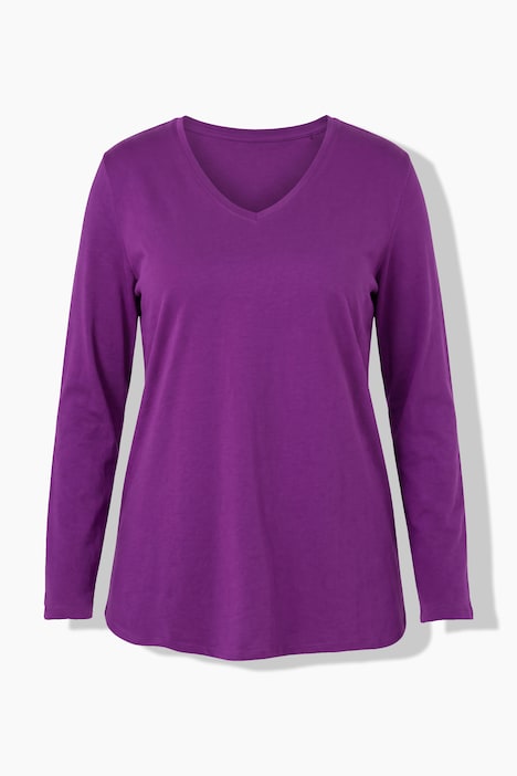 Longsleeve, T-shirts, set van 2, V-hals, lange mouwen