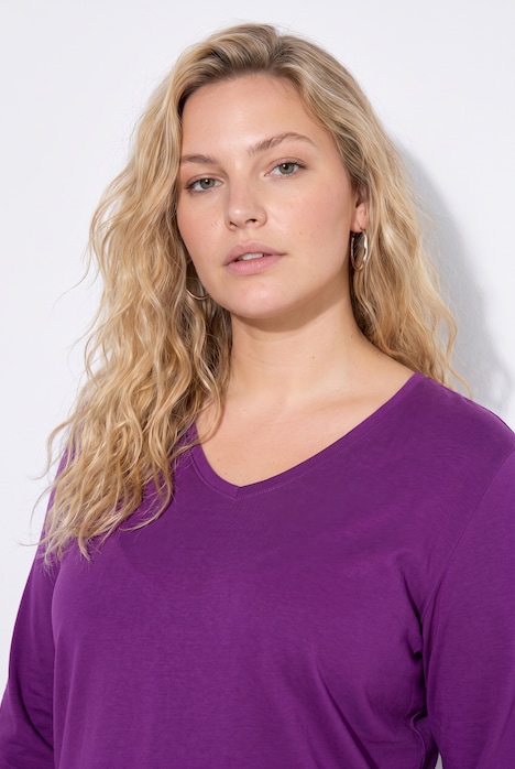 Longsleeve, T-shirts, set van 2, V-hals, lange mouwen