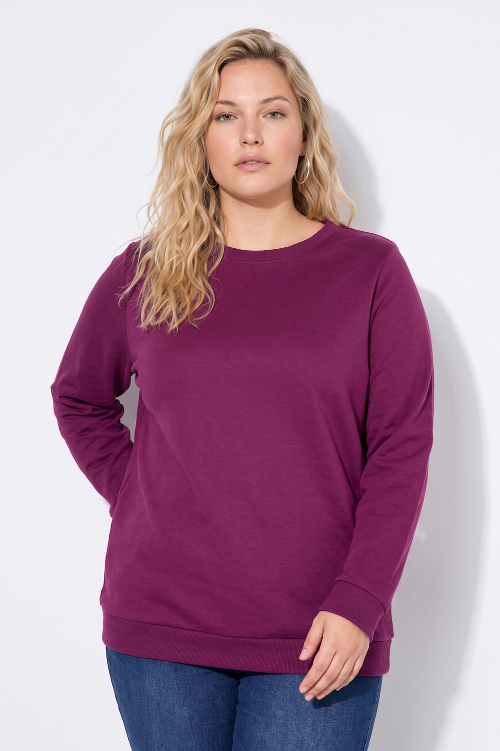 Sweatshirt, Rundhalsausschnitt, Langarm