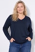 Longsleeve. T-shirt, regular fit, V-hals, lange mouwen