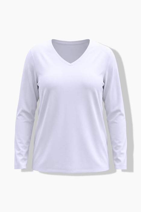 Longsleeve. T-shirt, regular fit, V-hals, lange mouwen
