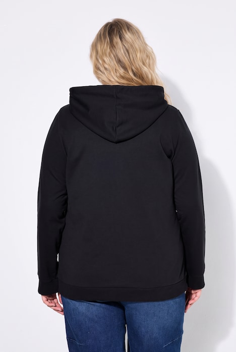 Zip Sweatshirt Long Sleeve Relaxed Fit Pocket Hoodie