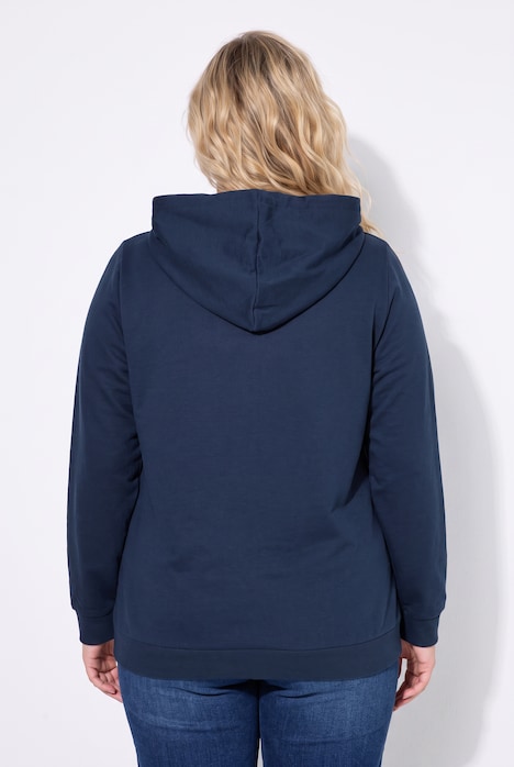 Zip Sweatshirt Long Sleeve Relaxed Fit Pocket Hoodie