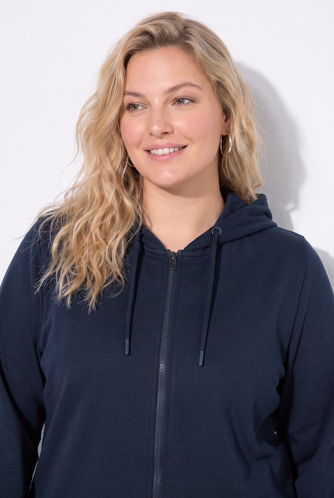 Zip Sweatshirt Long Sleeve Relaxed Fit Pocket Hoodie