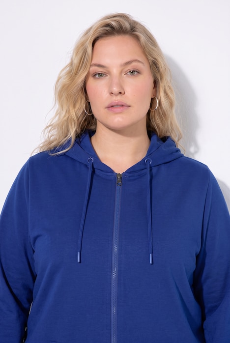 Zip Sweatshirt Long Sleeve Relaxed Fit Pocket Hoodie