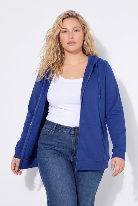Zip Sweatshirt Long Sleeve Relaxed Fit Pocket Hoodie