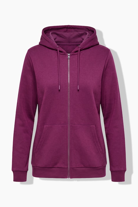 Zip Sweatshirt Long Sleeve Relaxed Fit Pocket Hoodie