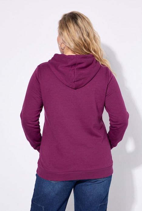 Zip Sweatshirt Long Sleeve Relaxed Fit Pocket Hoodie