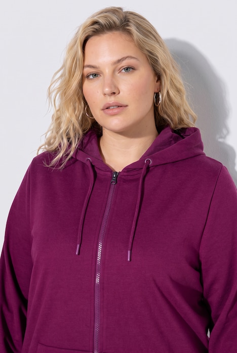 Zip Sweatshirt Long Sleeve Relaxed Fit Pocket Hoodie