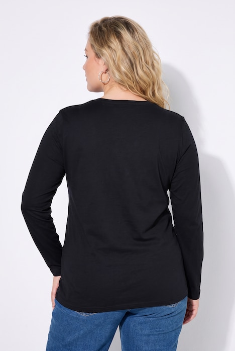 Longsleeve, T-shirts, set van 2, ronde hals, lange mouwen