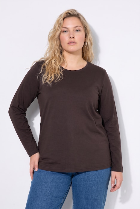 Longsleeve, T-shirts, set van 2, ronde hals, lange mouwen