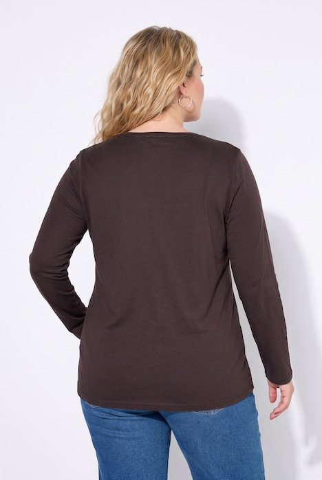 Longsleeve, T-shirts, set van 2, ronde hals, lange mouwen