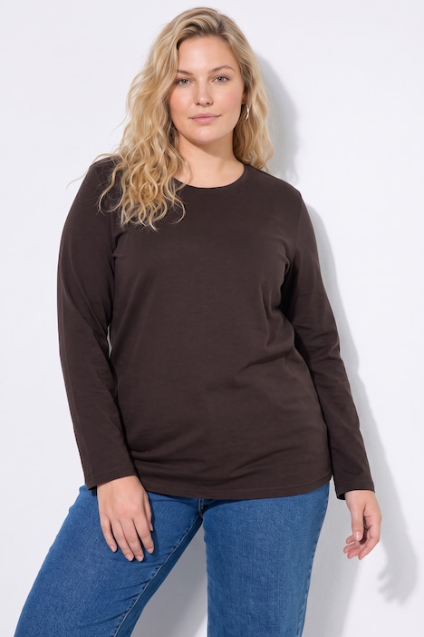 Longsleeve, T-shirts, set van 2, ronde hals, lange mouwen