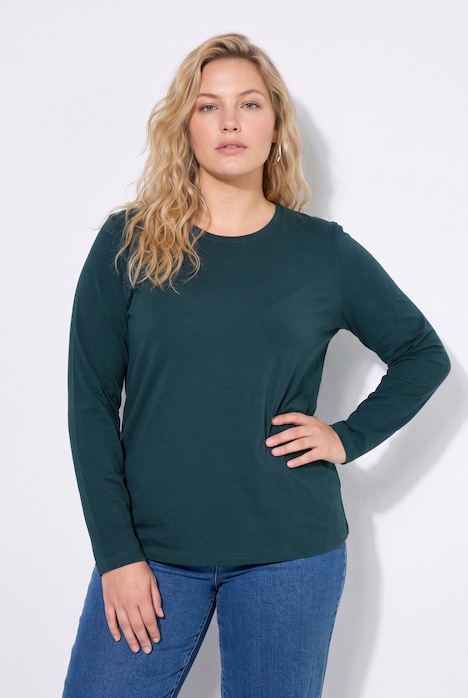 Longsleeve, T-shirts, set van 2, ronde hals, lange mouwen