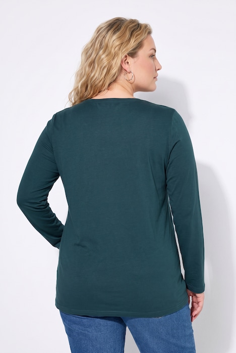 Longsleeve, T-shirts, set van 2, ronde hals, lange mouwen